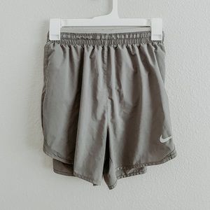 Grey running shorts